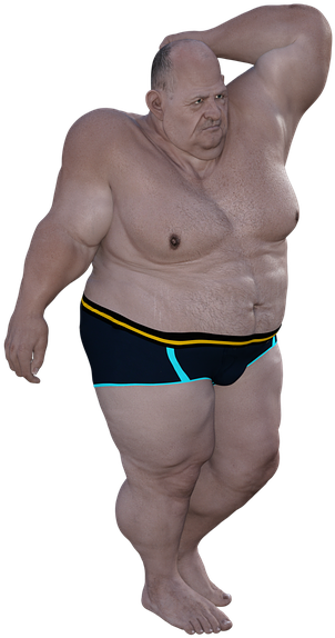 Fat People Png - Overweight Clipart (468x720), Png Download