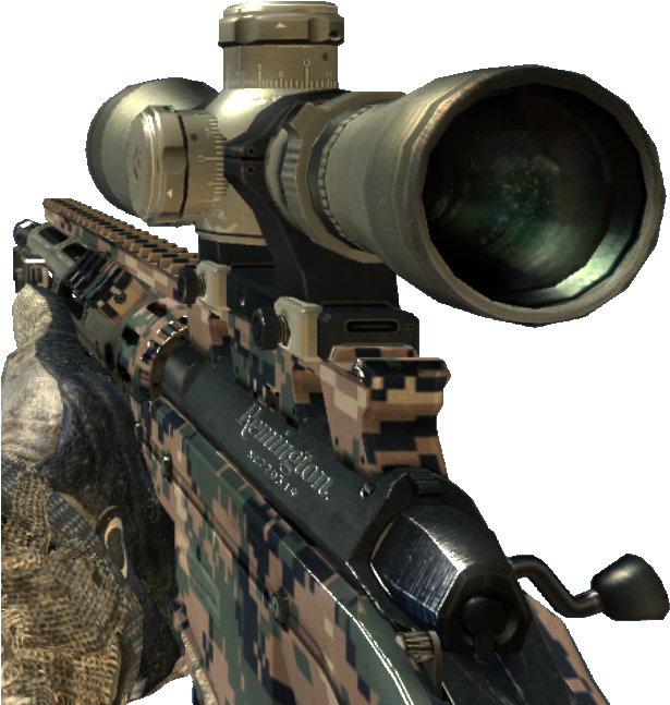 Marine Png - Duty Modern Warfare 3 Msr Clipart (641x659), Png Download
