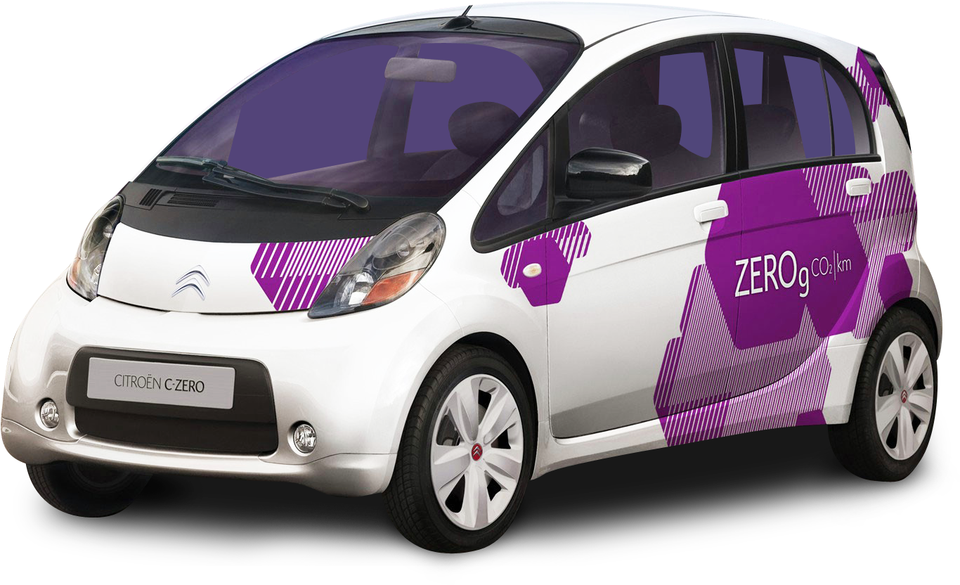 White Citroen C Zero Small Car Clipart (1506x956), Png Download