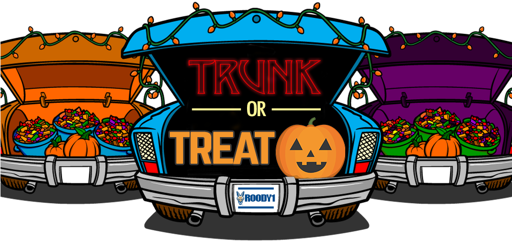 Trunk Or Treat - Trunk Or Treat Sign Clipart (1000x500), Png Download