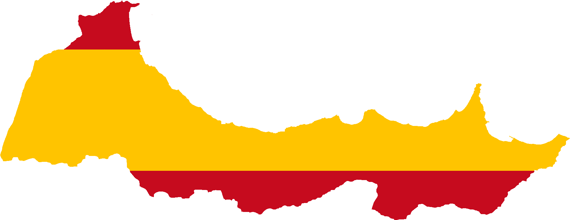 Flag Map Of Spanish Morocco - Illustration Clipart (1888x924), Png Download