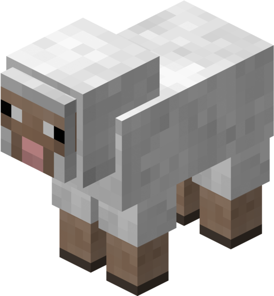 File - Lamb - Minecraft Pink Sheep Head Clipart (600x600), Png Download