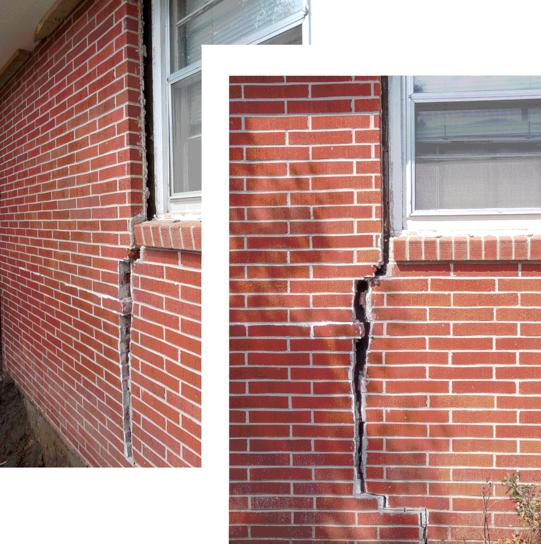 Mdh Foundation Repair Cracked Bricks - Harpers Ferry Clipart (1083x1089), Png Download