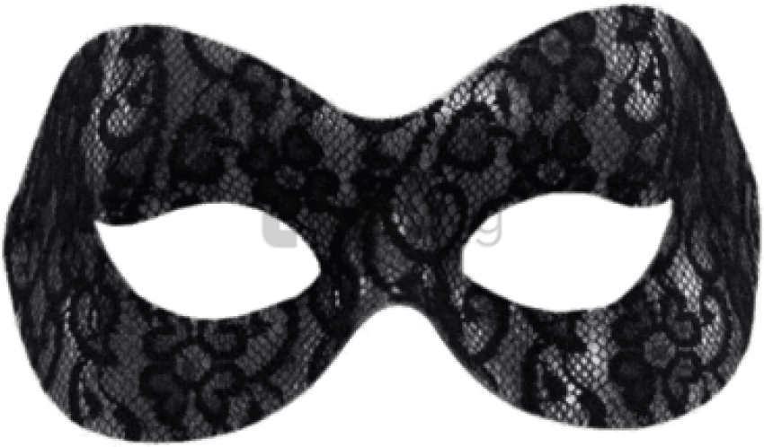 Free Png Black Lace Domino Eye Mask Png Image With - Mask Clipart (850x498), Png Download