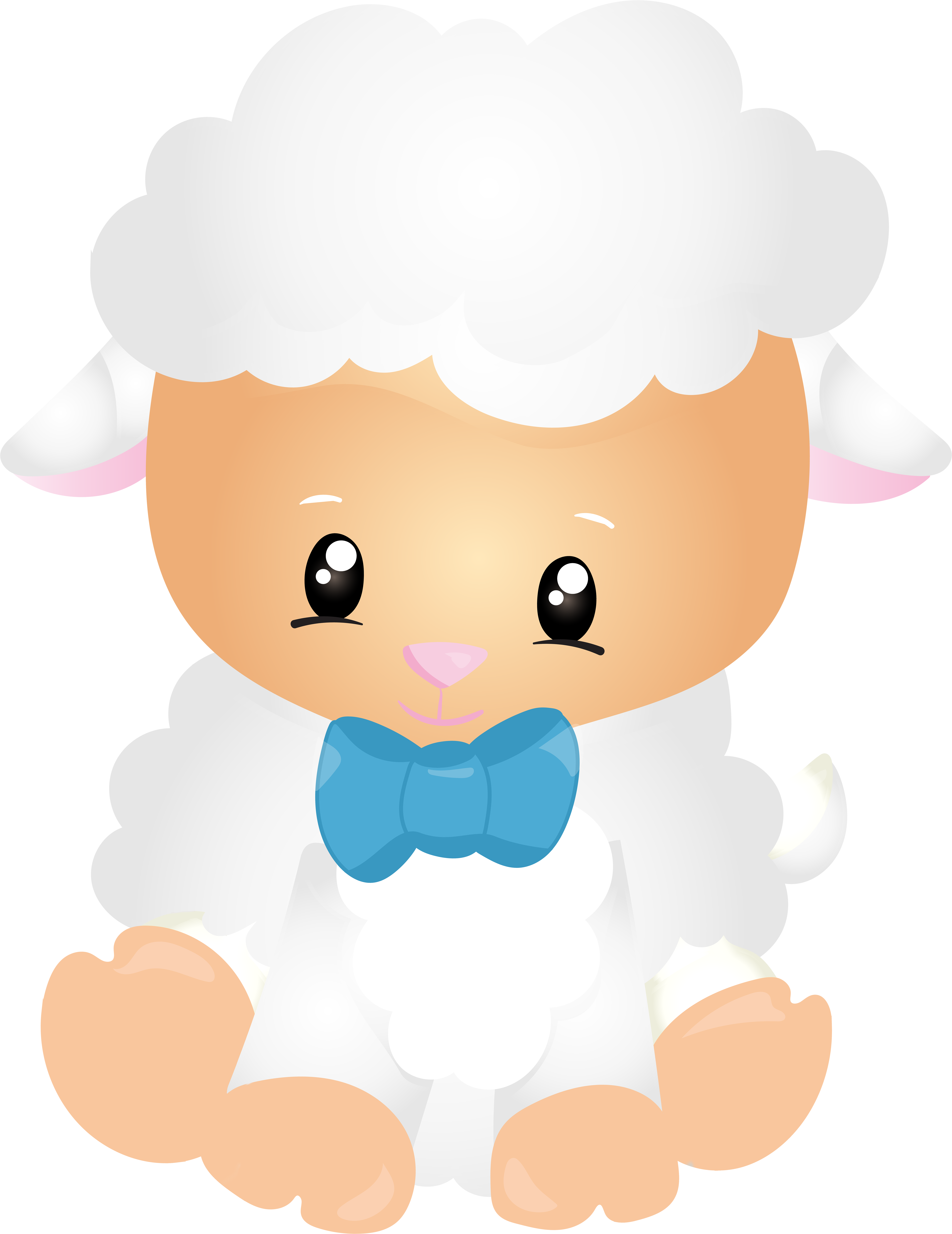 Lamb Cute Transparent Png Clip Art Image (6190x8000), Png Download