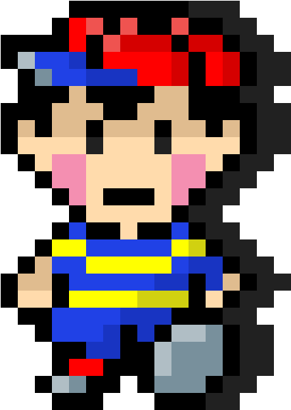 Pixel Ness - Ness Earthbound Sprite Clipart (1200x1200), Png Download
