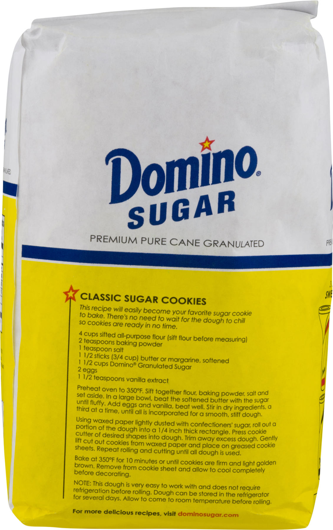 Back Of Domino Sugar Bag Clipart (1800x1800), Png Download