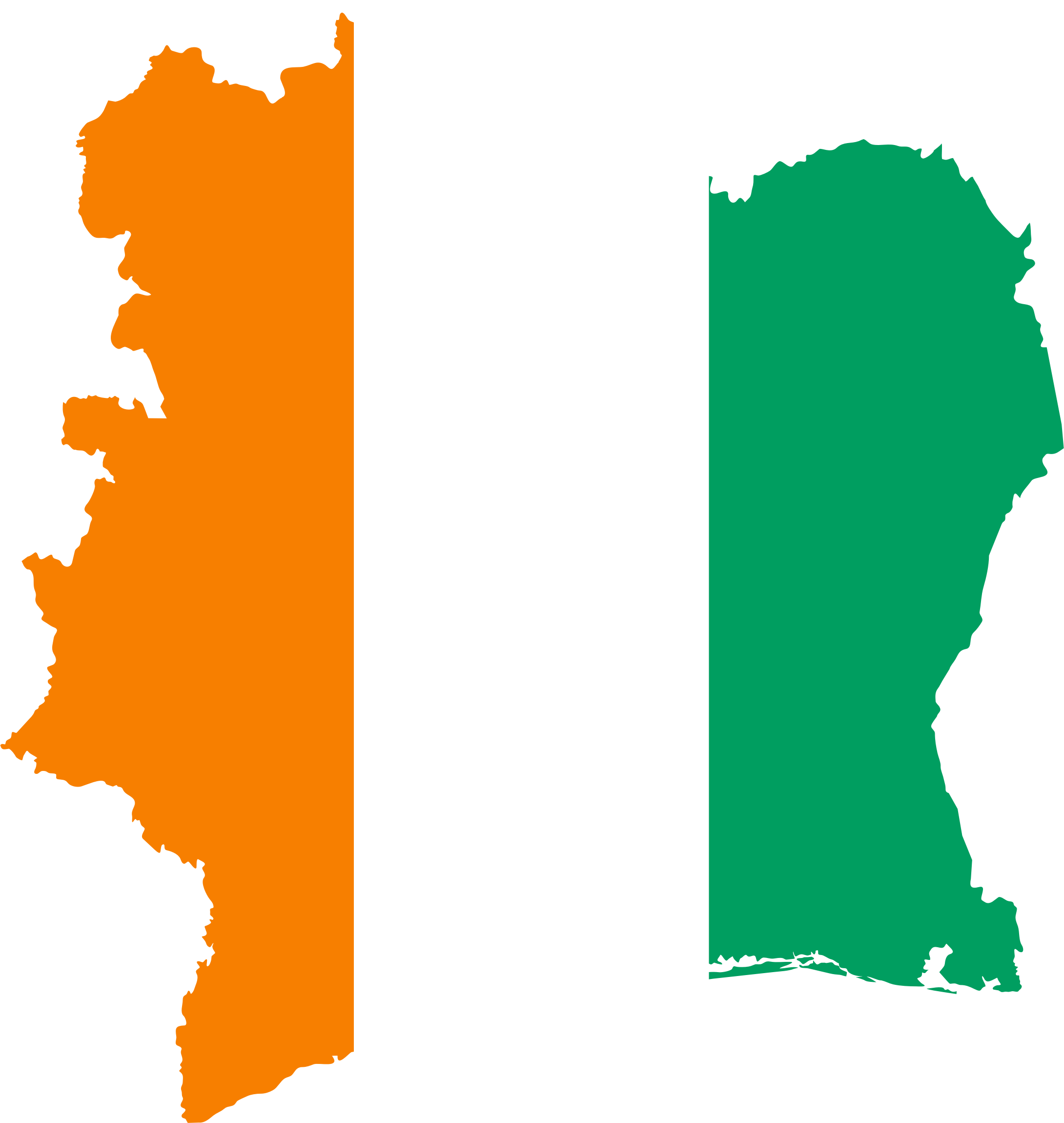 Banner Freeuse Stock Yaya Toure To Return International - Cote D Ivoire Flag Map Clipart (2180x2300), Png Download