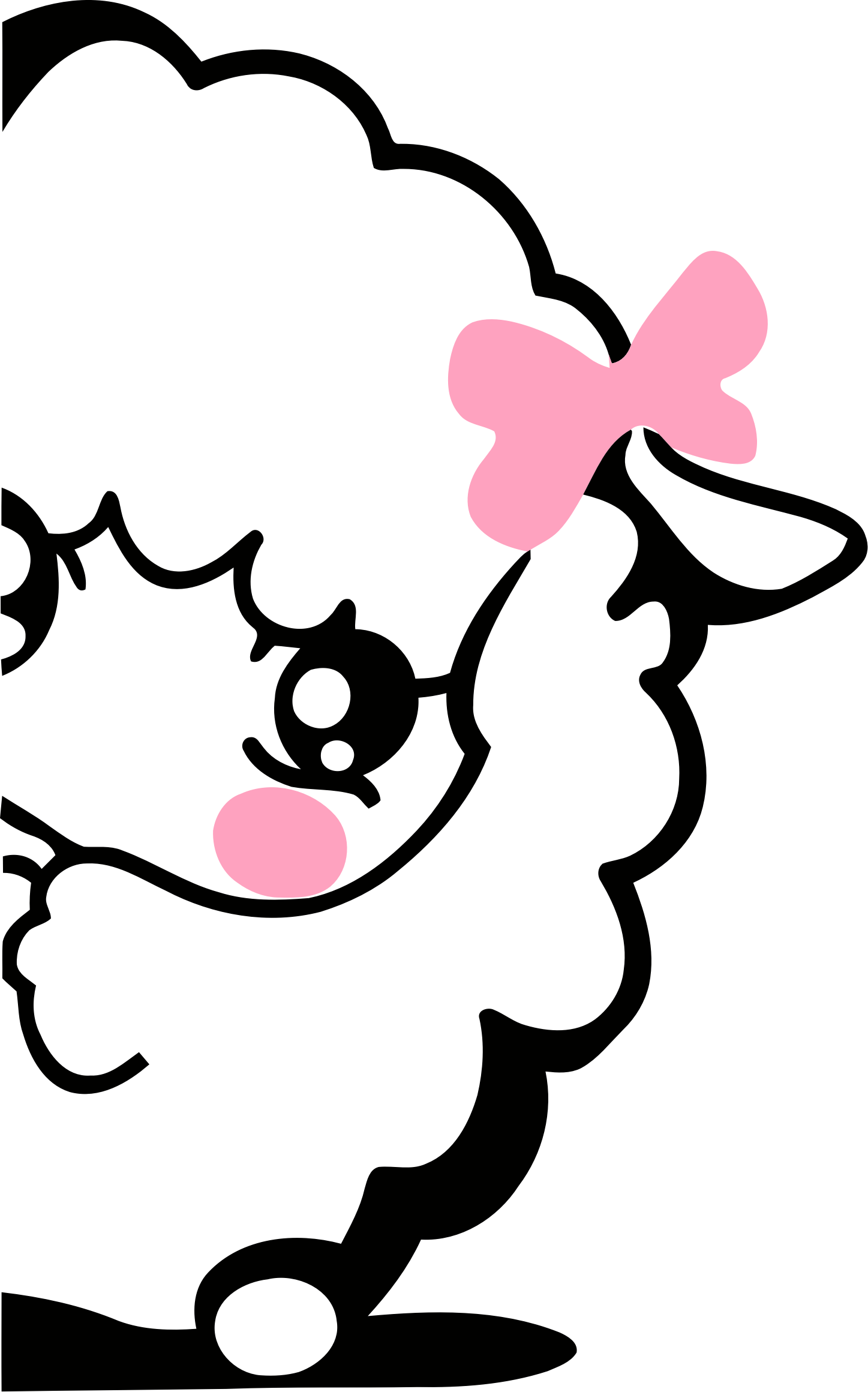 Medium Image - Shy Lamb Clipart (483x774), Png Download