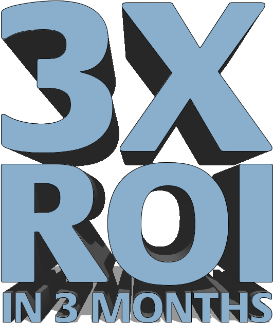 3x Return On Investment 3 Months App Store - Graphic Design Clipart (800x800), Png Download