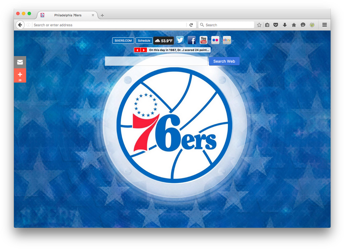 Nba Philadelphia 76ers New Tabby Brand Thunder, Llc - Philadelphia 76ers Logo Transparent Clipart (700x505), Png Download