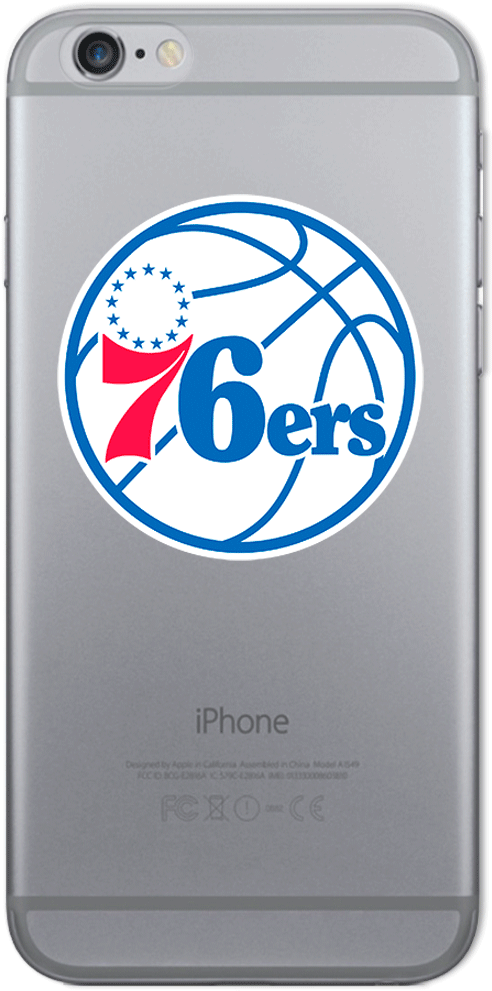 Philadelphia 76ers Phone Case - Philadelphia 76ers Logo 2018 Clipart (550x1000), Png Download