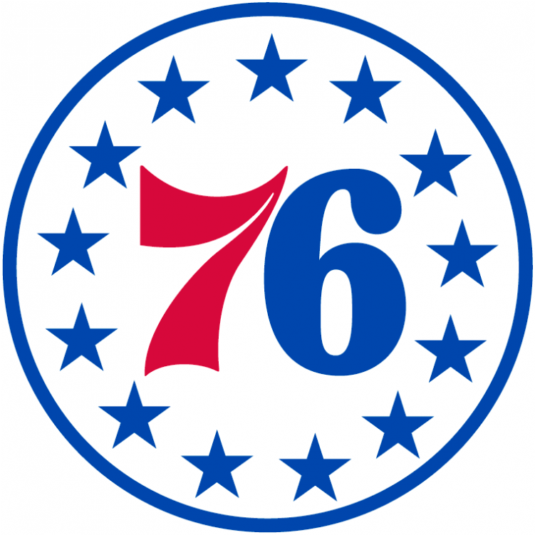 Philadelphia 76ers Logos Iron On Stickers And Peel-off - Los Angeles Clippers Vs Philadelphia 76ers - Png Download (750x930), Png Download