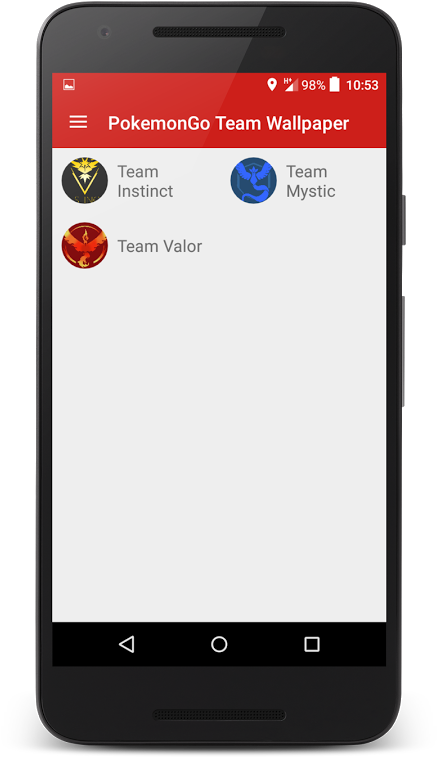 Wallpapers Pokemon Go - Smartphone Material Design Png Clipart (525x900), Png Download