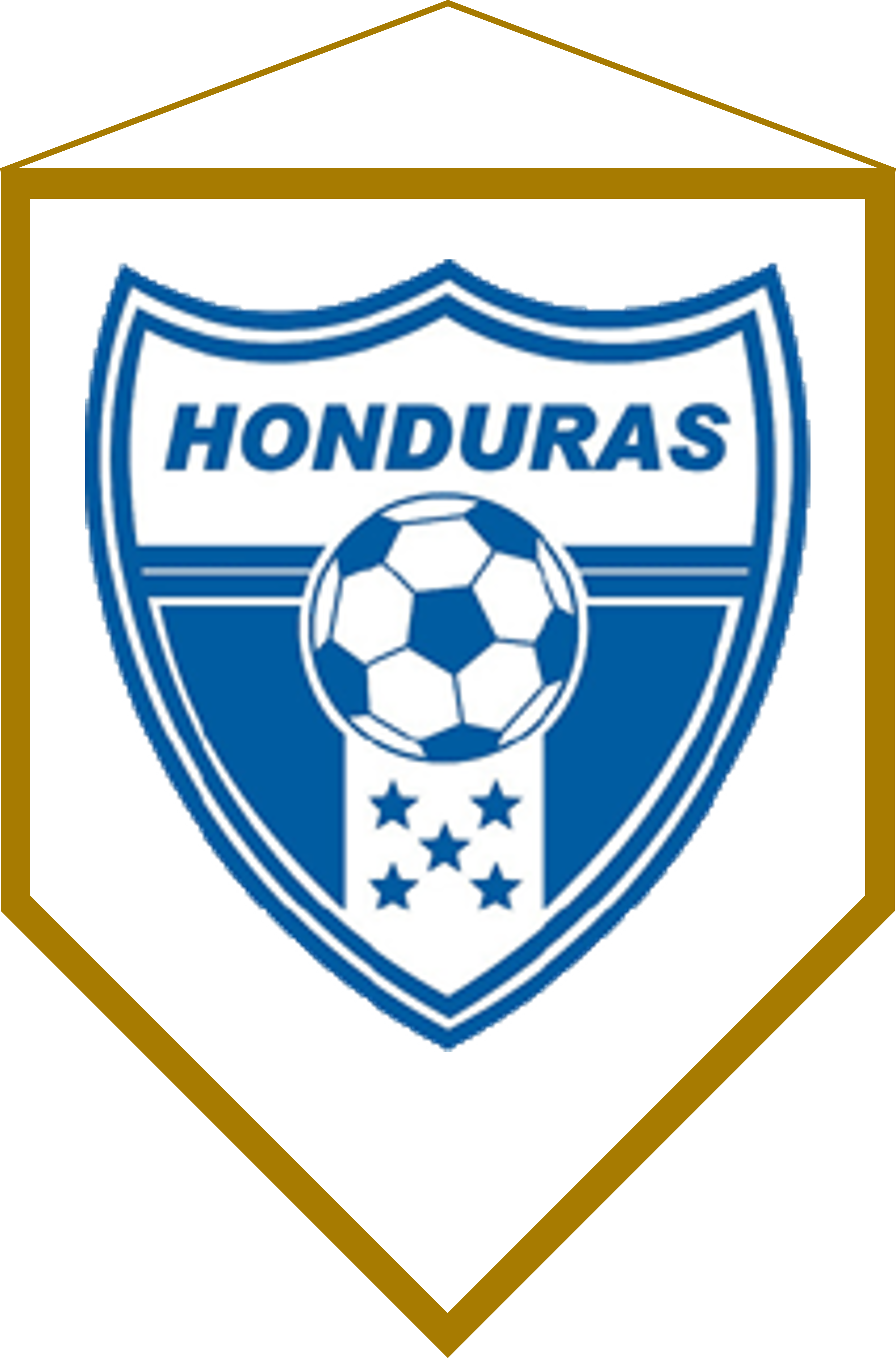 Logo Banderín Honduras - Honduras Soccer Team Logo Clipart (3647x5527), Png Download