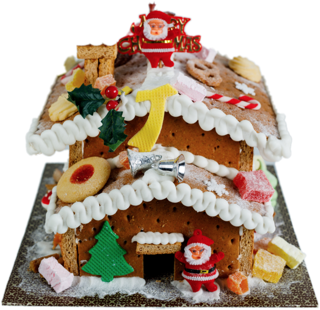 Gingerbread House Clipart (683x1024), Png Download