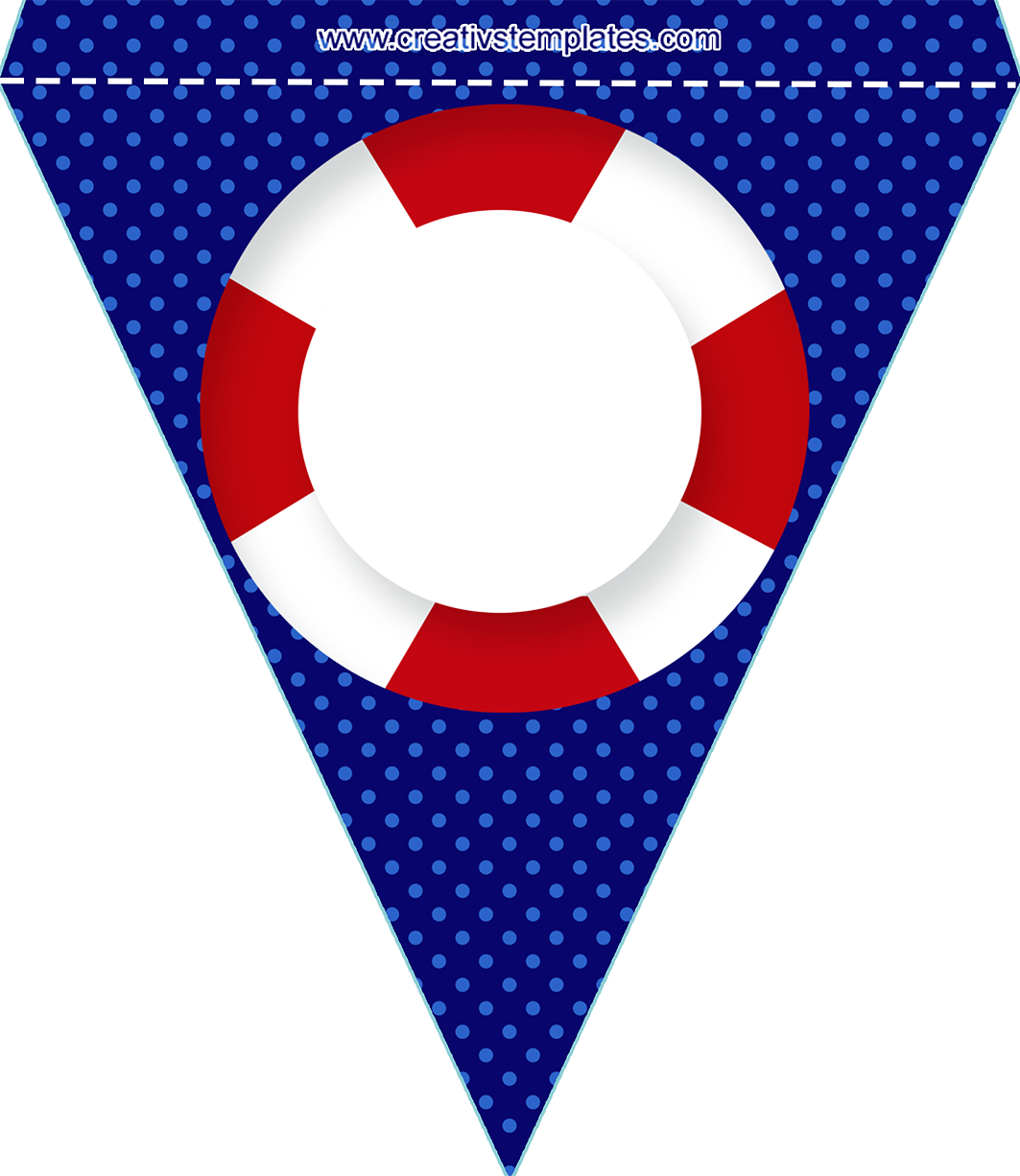 Bandera Oso Marinero Nautical Banner, Nautical Clipart, - Png Download (1063x1226), Png Download