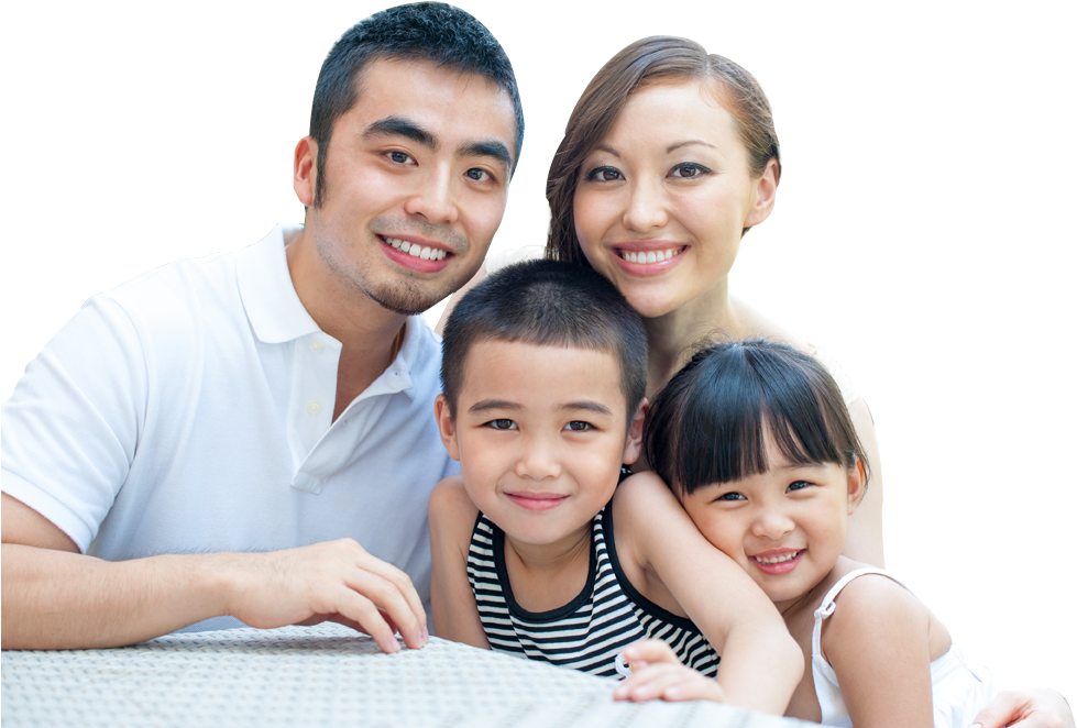 Asian Family Picture Png , Png Download Clipart (979x662), Png Download