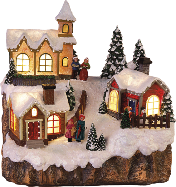 Decorative Scenery Bullerby - Julby Fiberoptik Clipart (600x600), Png Download