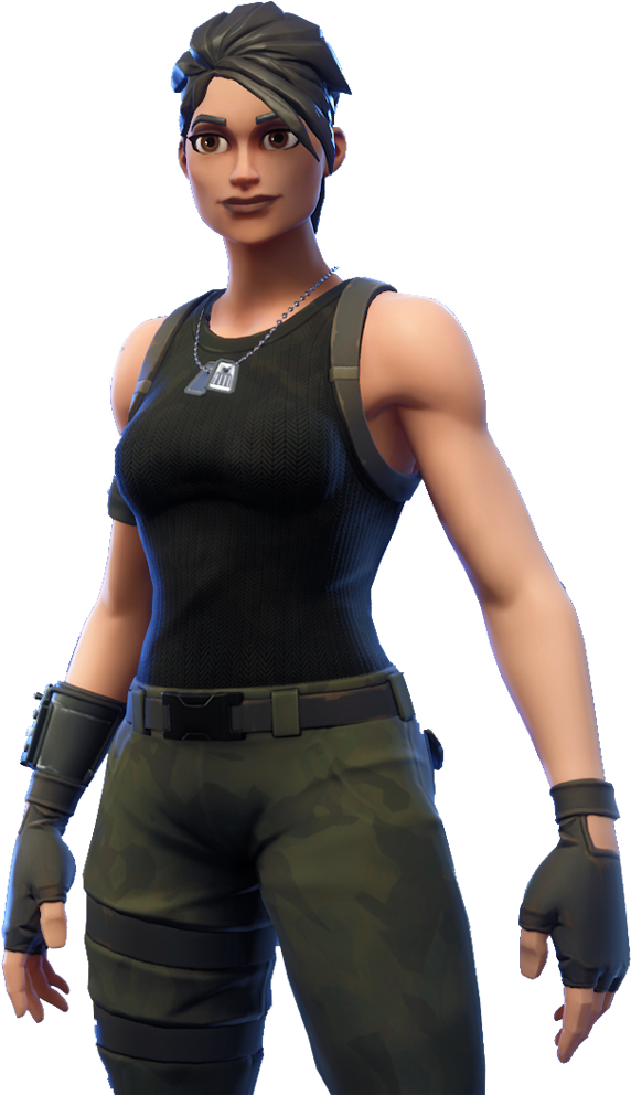 Uncommon Commando Outfit - Fortnite Commando Skin Png Clipart (1024x1024), Png Download
