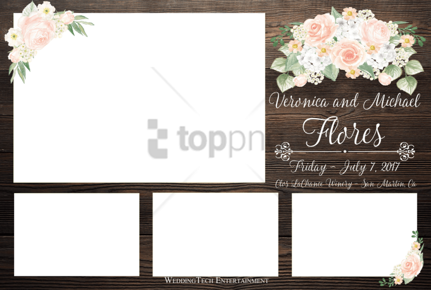 Free Png Download Overlay Photo Booth Png Images Background - Wedding Photo Booth Overlay Clipart (850x572), Png Download