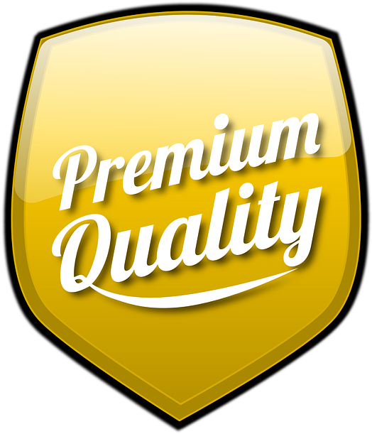 Shield Gold Seal Seal Of Approval Top Notch Noble - Premium Quality Seal Free Clipart (615x720), Png Download
