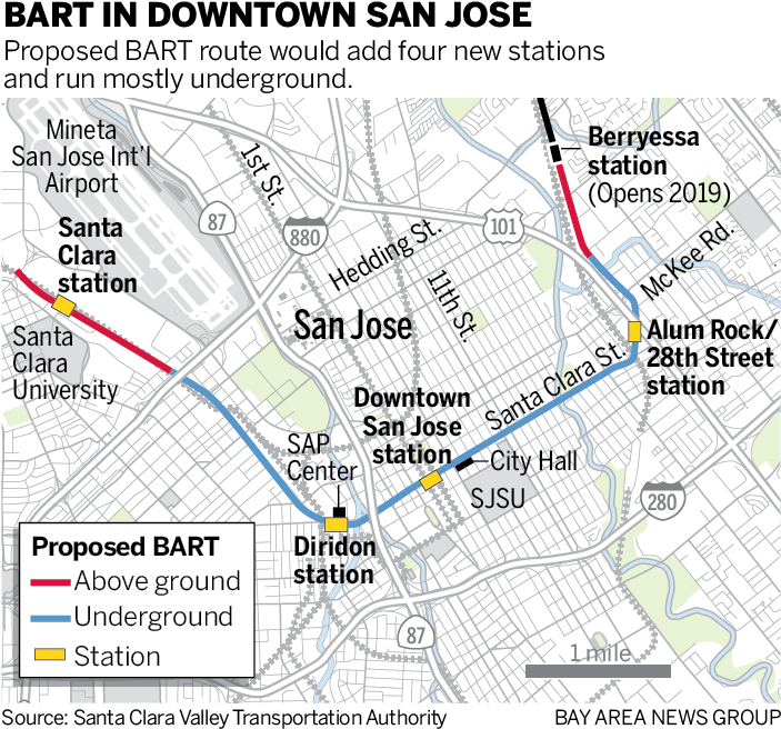Bart Map “ - San Jose Bart Clipart (720x677), Png Download