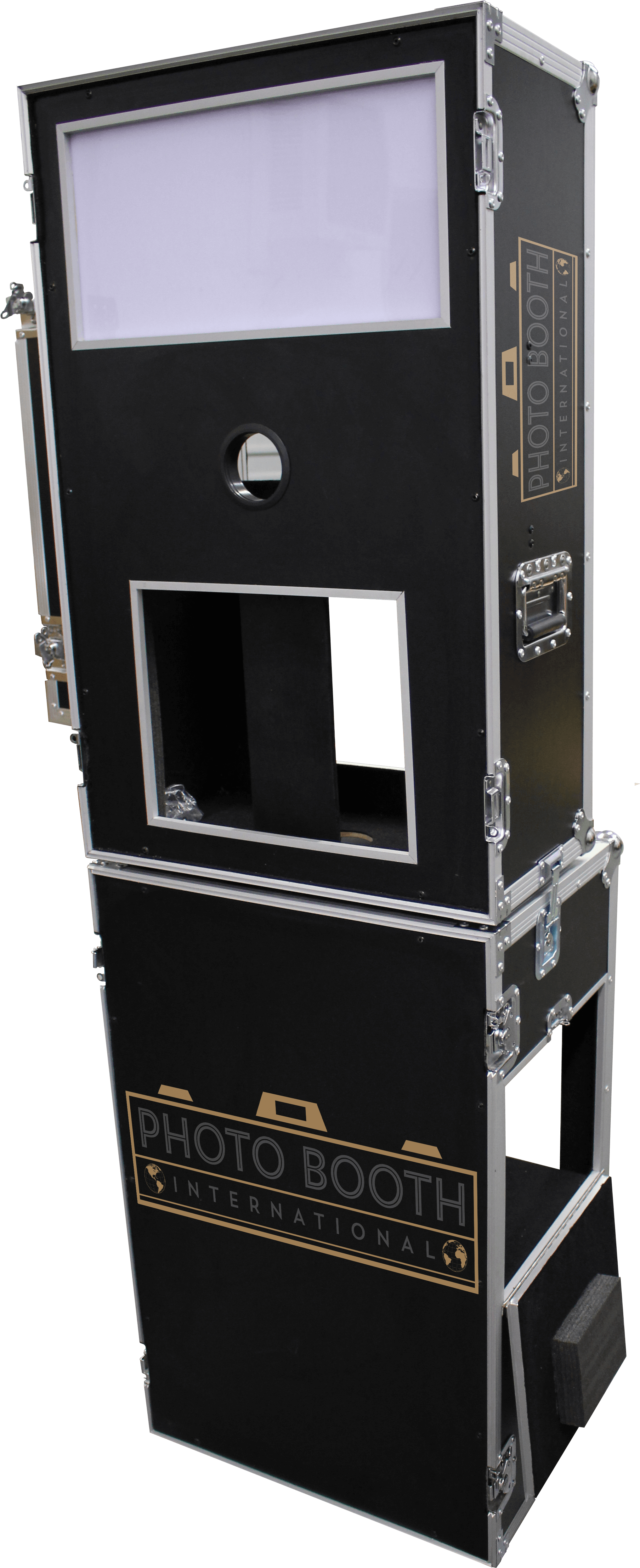 Black Photo Booth Road Case Shell Clipart (3456x5184), Png Download