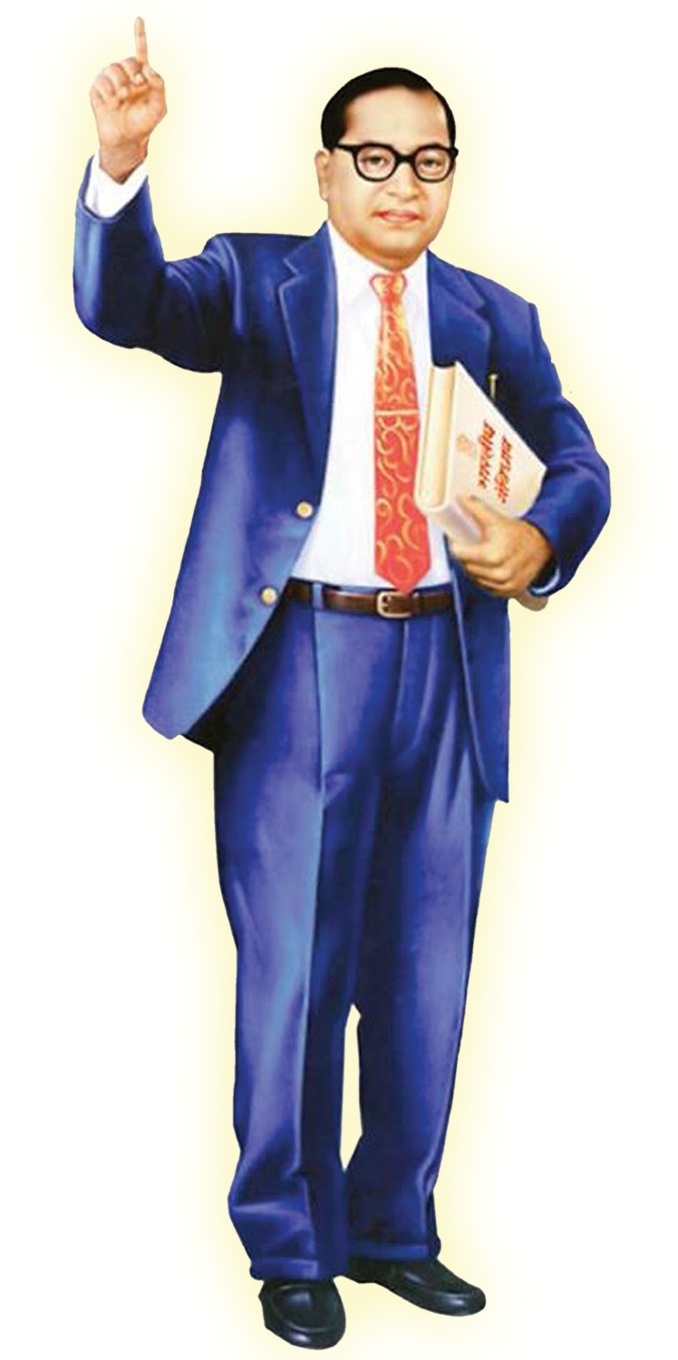 Babasaheb Ambedkar Png - Dr Babasaheb Ambedkar Standing Clipart (748x1500), Png Download