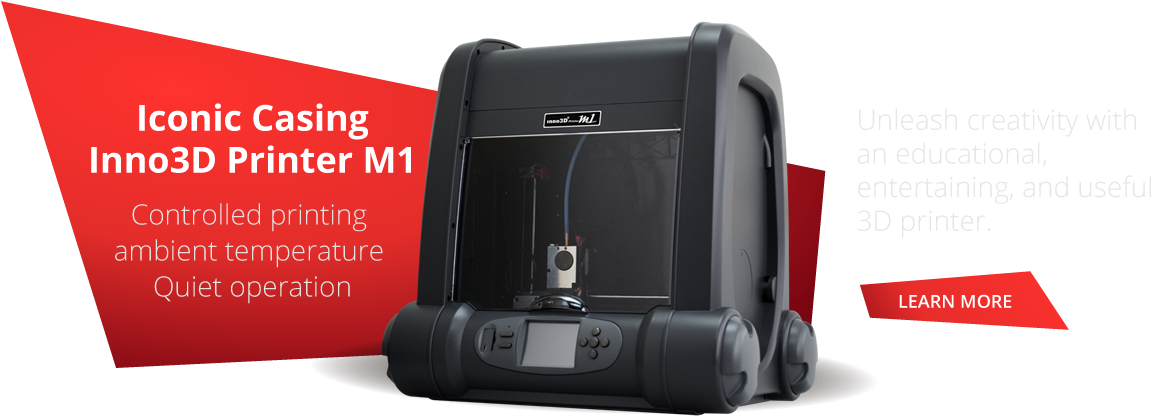 Inno3d Printer M1 - Inno3d 3d Printer M1 Clipart (1200x450), Png Download