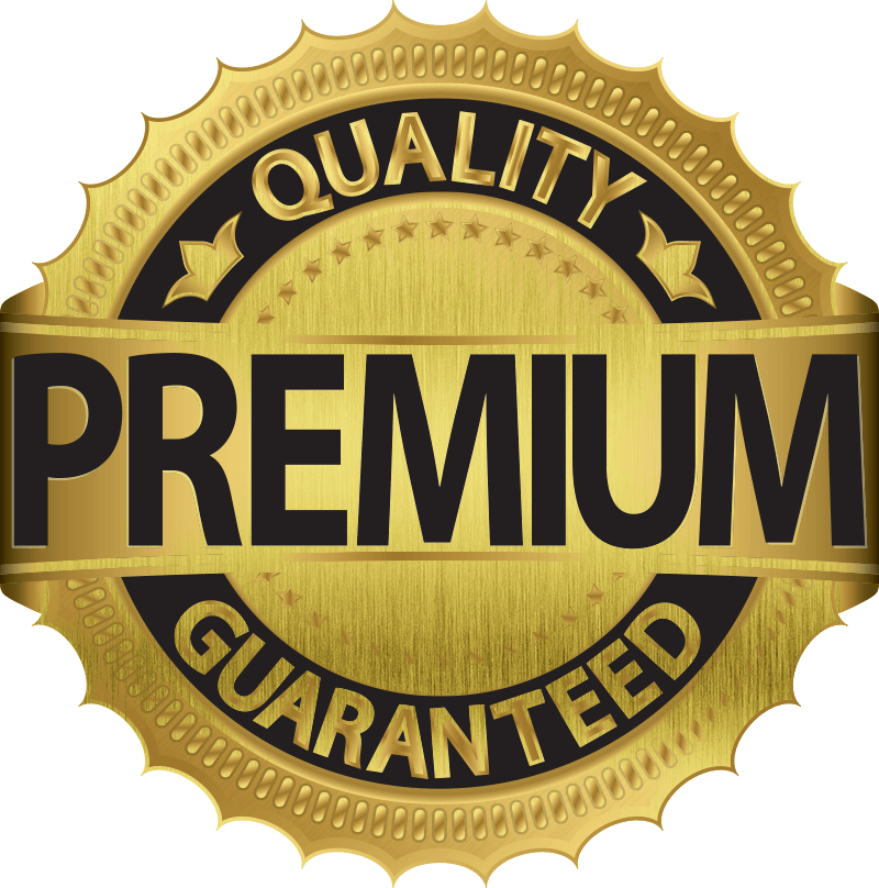 Quality Guaranteed Transparent Background Png - Premium Quality Logo Png Clipart (800x808), Png Download