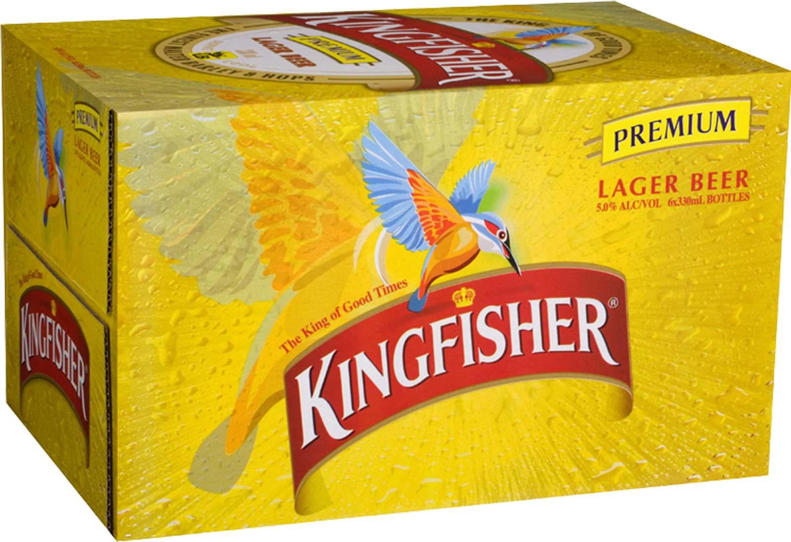 Kingfisher Lager 24 Case Clipart (1601x1097), Png Download