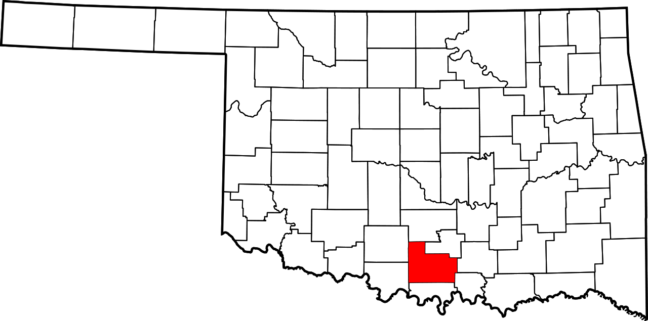 Map Of Oklahoma Highlighting Kingfisher County - Map Of Oklahoma Clipart (800x397), Png Download