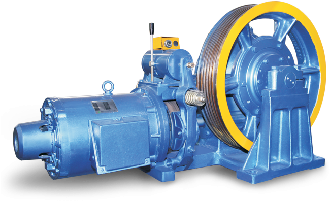 Eh Series-eh 180k - Elevator Traction Machine Clipart (715x487), Png Download