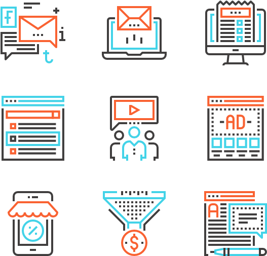 Digital Marketing - Email Marketing Icon Icon Clipart (600x564), Png Download