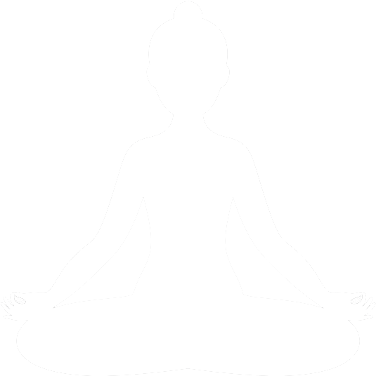 Yoga And Meditation - Yoga Png Logo White Clipart (543x584), Png Download