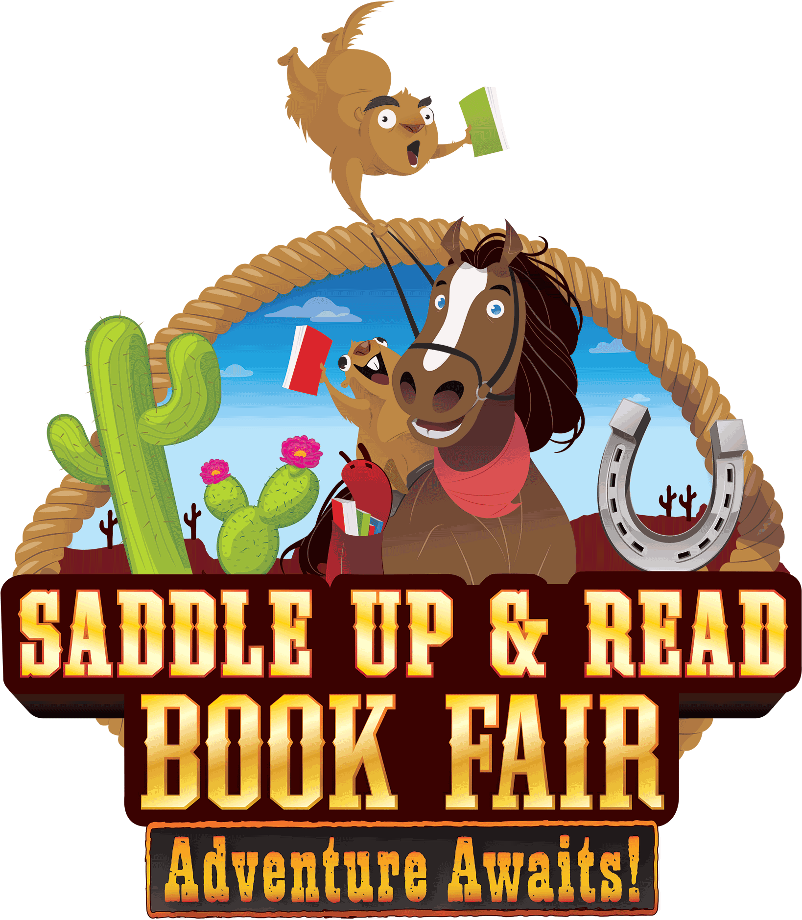 Saddle Up & Read Book Fair Clip Art - Saddle Up And Read Book Fair - Png Download (1800x1964), Png Download