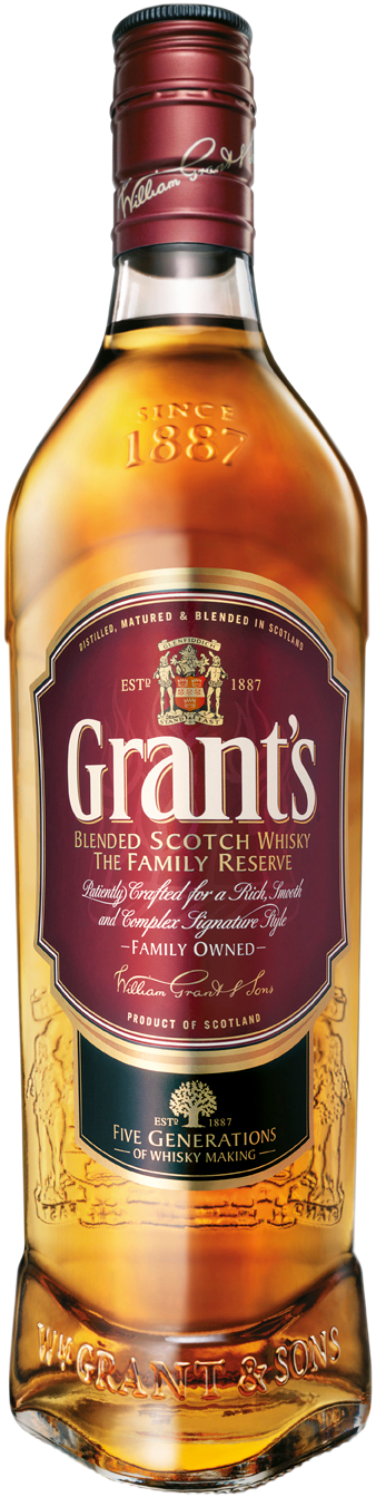 Five Generations Later And Still Producing World Class - Grants Blended Scotch Whisky Clipart (1412x1412), Png Download
