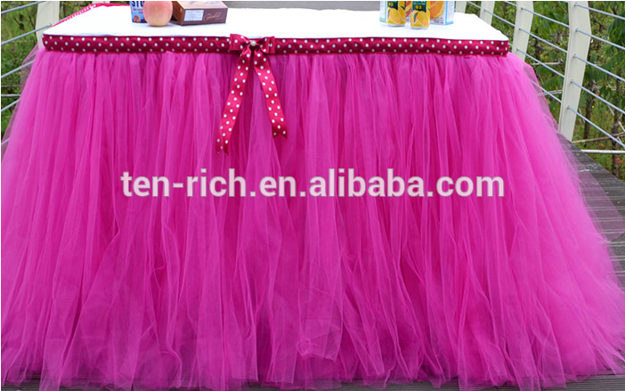 Wholesale New Design Party Wedding Pink Tutu Table - Skirt Clipart (701x701), Png Download