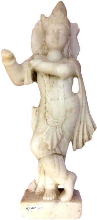 Old Marble Krishna - Figurine Clipart (600x800), Png Download