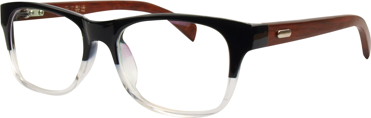 A3029 Black/clear Mens Glasses - Mens Glasses Png Clipart (1440x600), Png Download