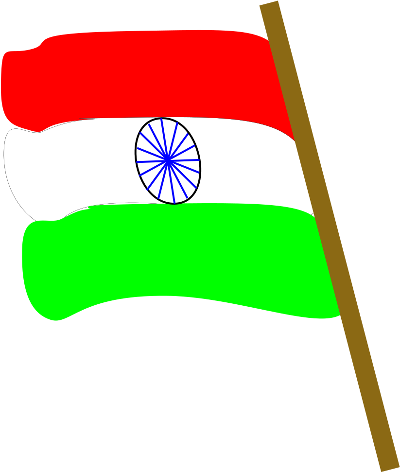 File - Indtricolor - Svg - Flag Clipart (827x1024), Png Download