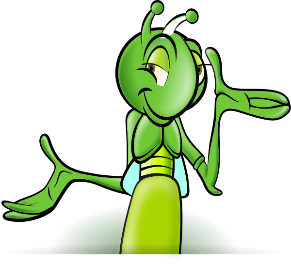 Cartoon Cricket Clipart (600x545), Png Download