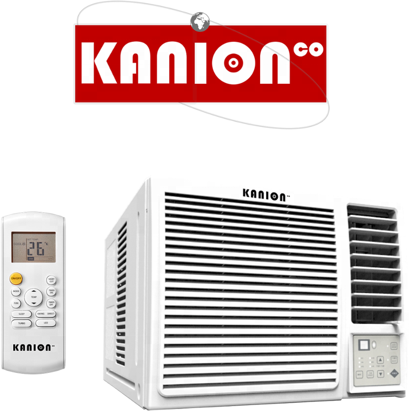 Window Type Air Conditioner - Aires Acondicionados Kanion Clipart (1000x1000), Png Download
