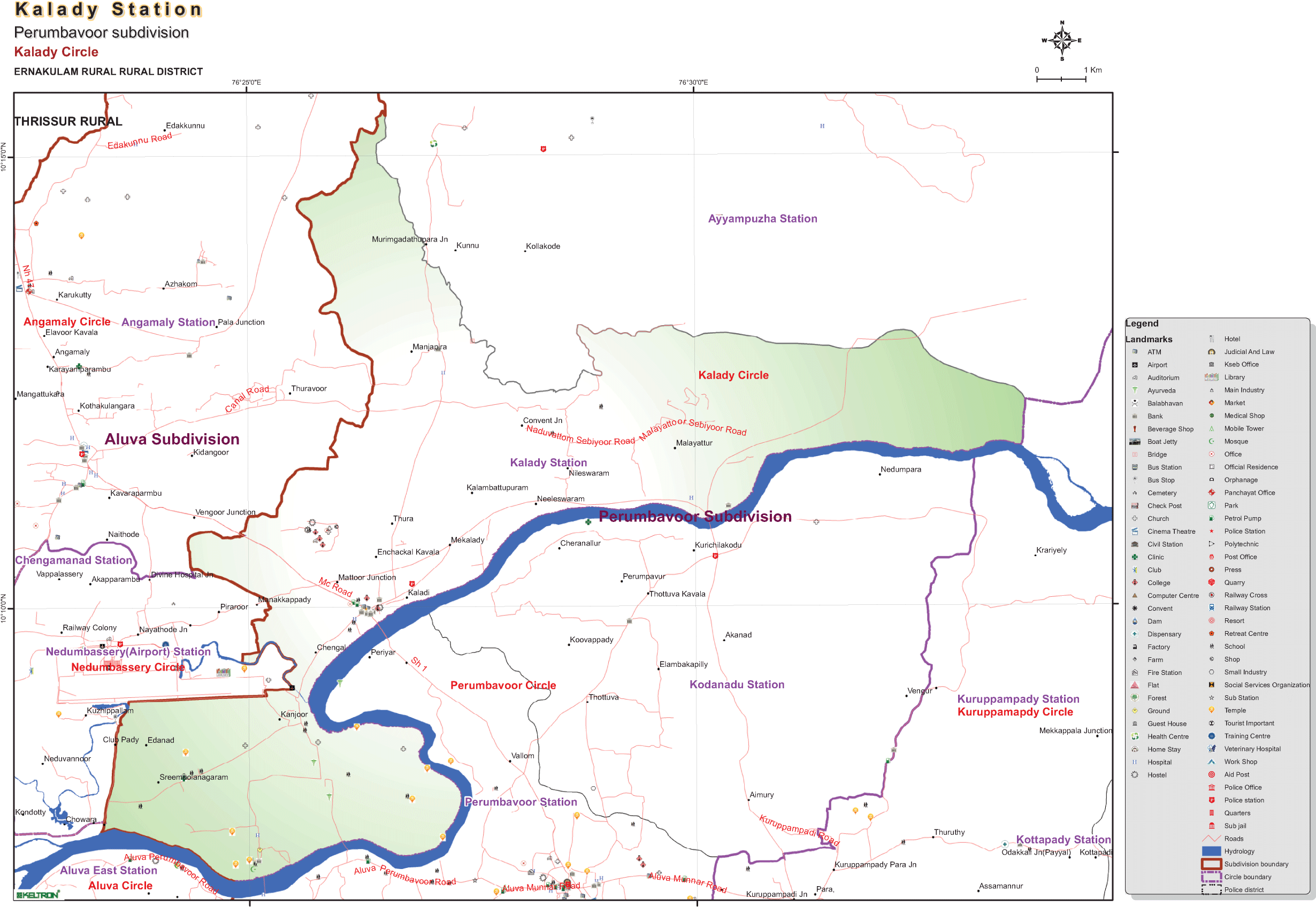 The Kalady Police Station Was Formed And Opened In - Kalady Panchayat Clipart (2479x1754), Png Download