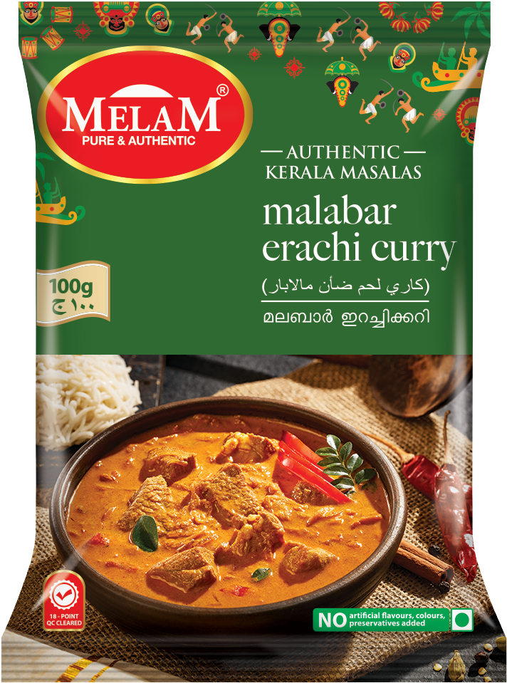 Malabar Erachi Curry - Melam Curry Masala Clipart (723x968), Png Download