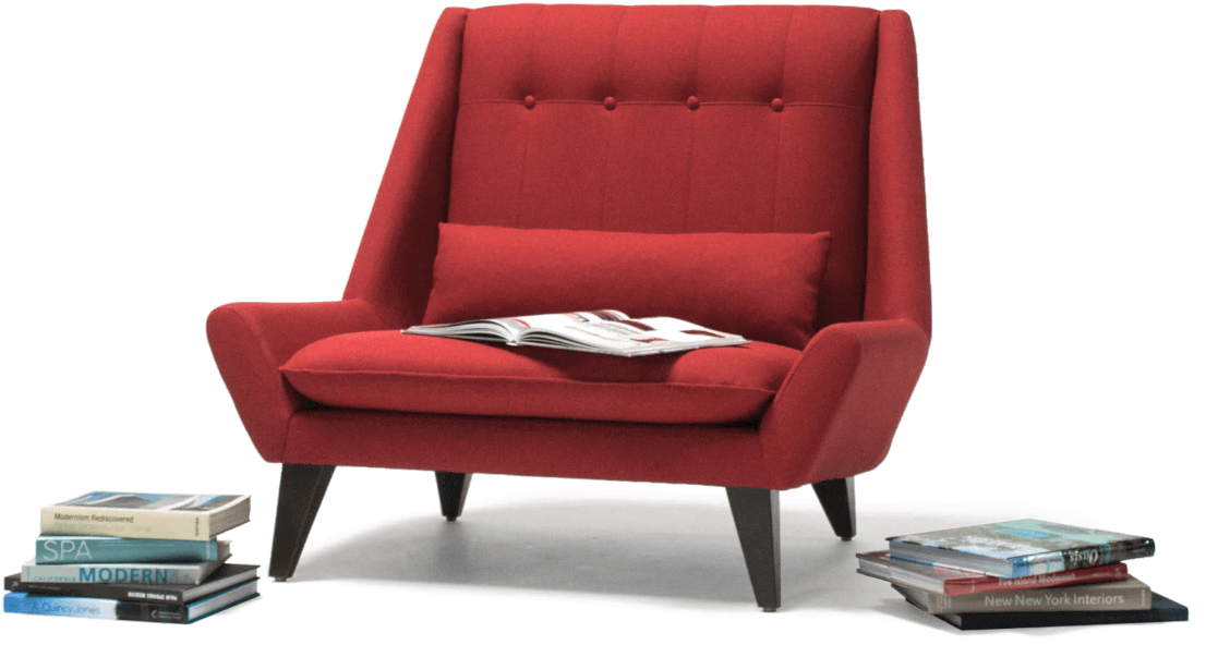 Palms Ii Legs Chair From Vioski - Mid Century Modern Furniture Png Clipart (1121x591), Png Download