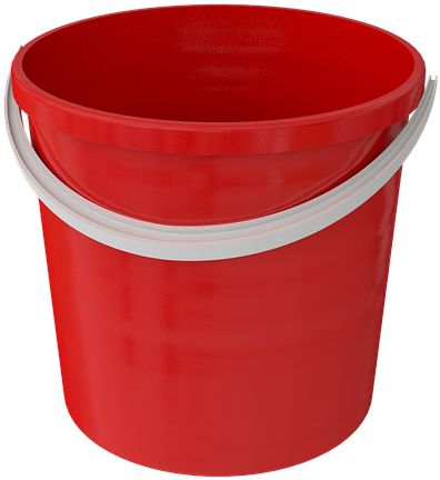 Bucket Cleaning Wash Capacity Pen Plastic Red - Wrist Pain Clipart (960x540), Png Download