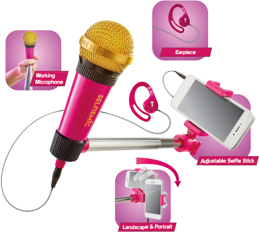 Sing Selfie Share - Selfie Mic Clipart (637x701), Png Download