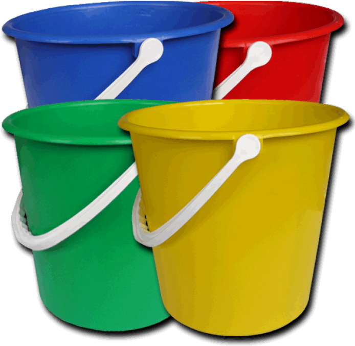 Plastic Bucket Yellow Clipart (700x850), Png Download